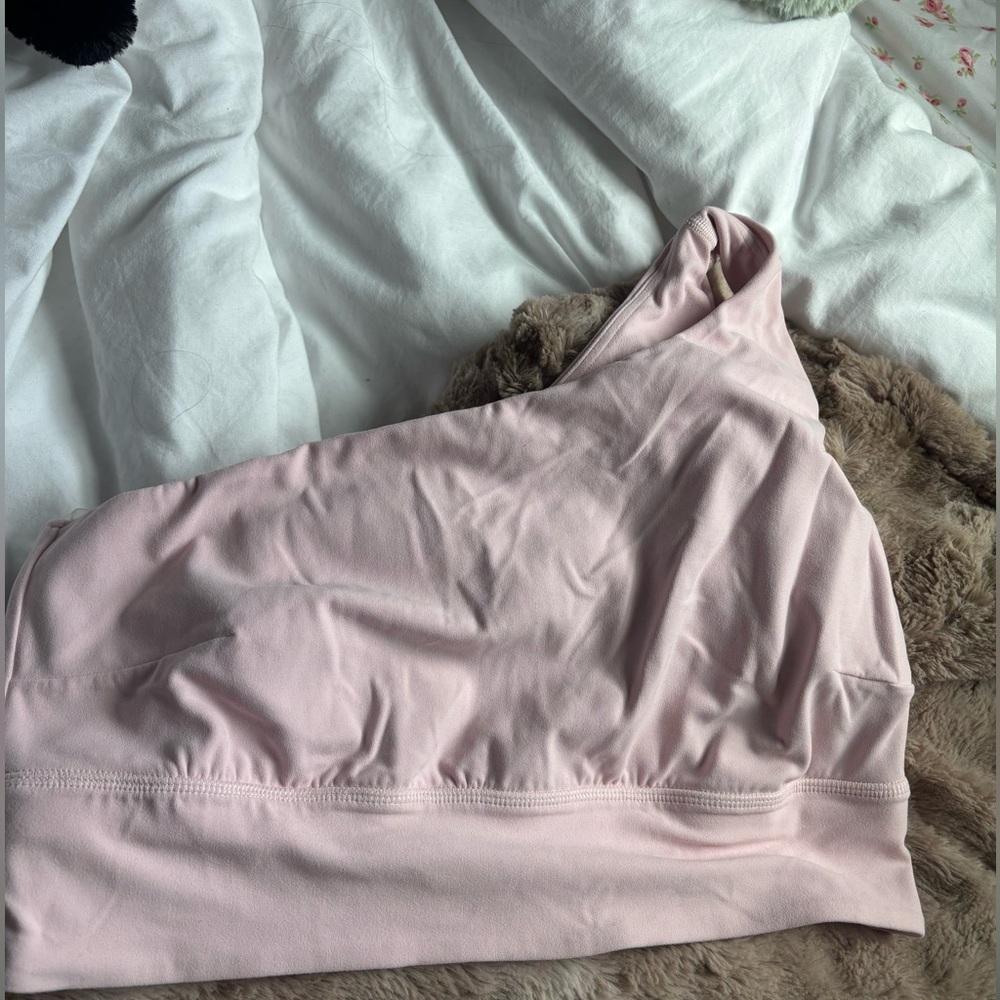 Lululemon align asymmetrical bra in flush pink